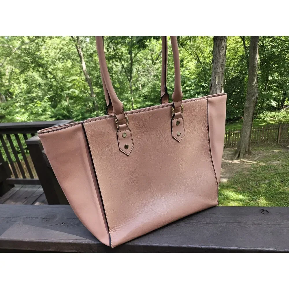 Target Mossimo‎ Purse Tote Pink/Tan